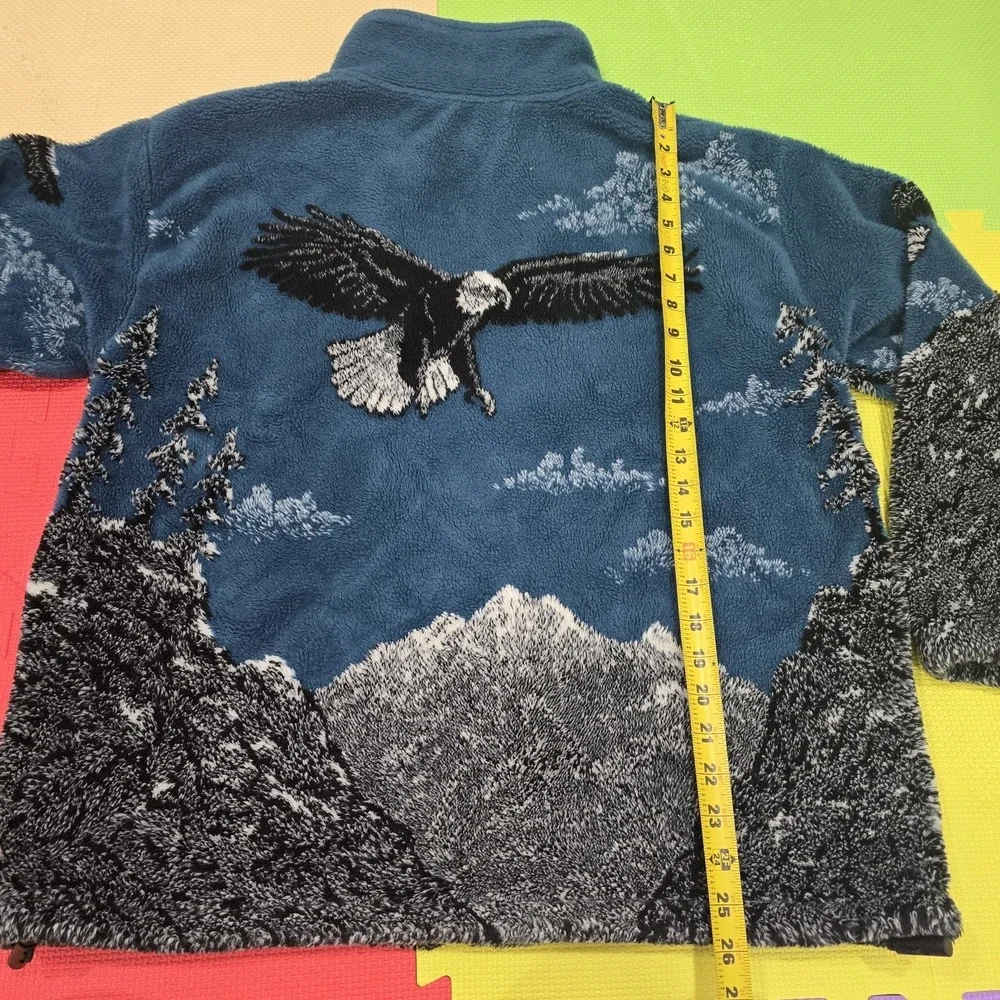 Black‎ Mountain Outdoor Gear Bald Eagle Mountain Nature Fleece Jacket Full Zip M